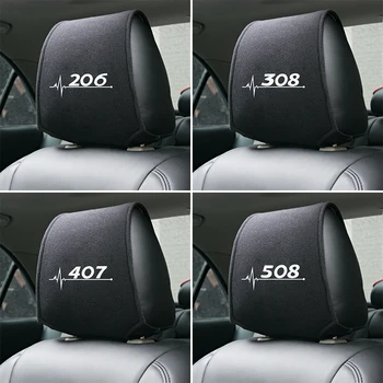 

Interior accessories Universal Headrest Cover car styling for Peugeot 206 207 208 306 307 308 407 408 508 2008 3008 accessories