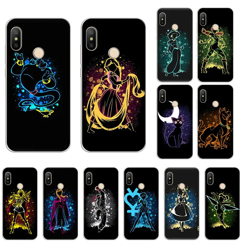 Snow White Alice Little Mermaid Silicone Case For Xiaomi F1 9T 9SE 8 A2 Lite A1 A2 Go Mix3 Redmi K20 7A S2 Note 8T 4X 5 6 7 Pro