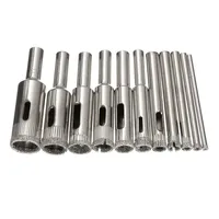 Scie cloche revêtue de diamant, jeu de forets, outils pour carreaux, verre de marbre, 3mm, 4mm, 5mm, 6mm, 7mm, 8mm, 9mm, 10mm, 11mm, 12/14mm, 11 pièces, ensemble 1