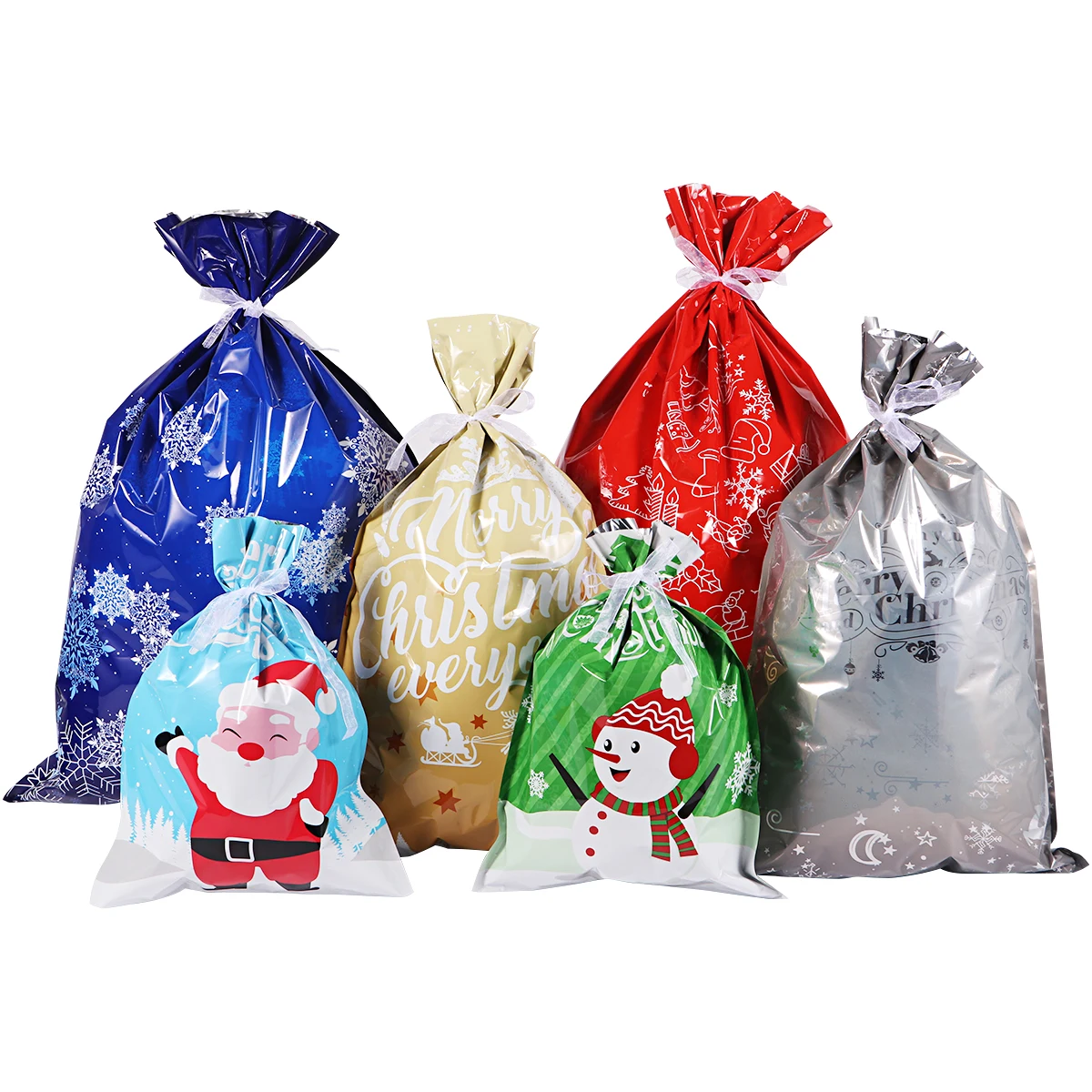 30 шт., рождественские подарочные сумки, красочные, ассорти, уникальные сумки, вечерние, подарочные обертки, сумки для упаковки подарков на Рождество, свадьбу, день рождения