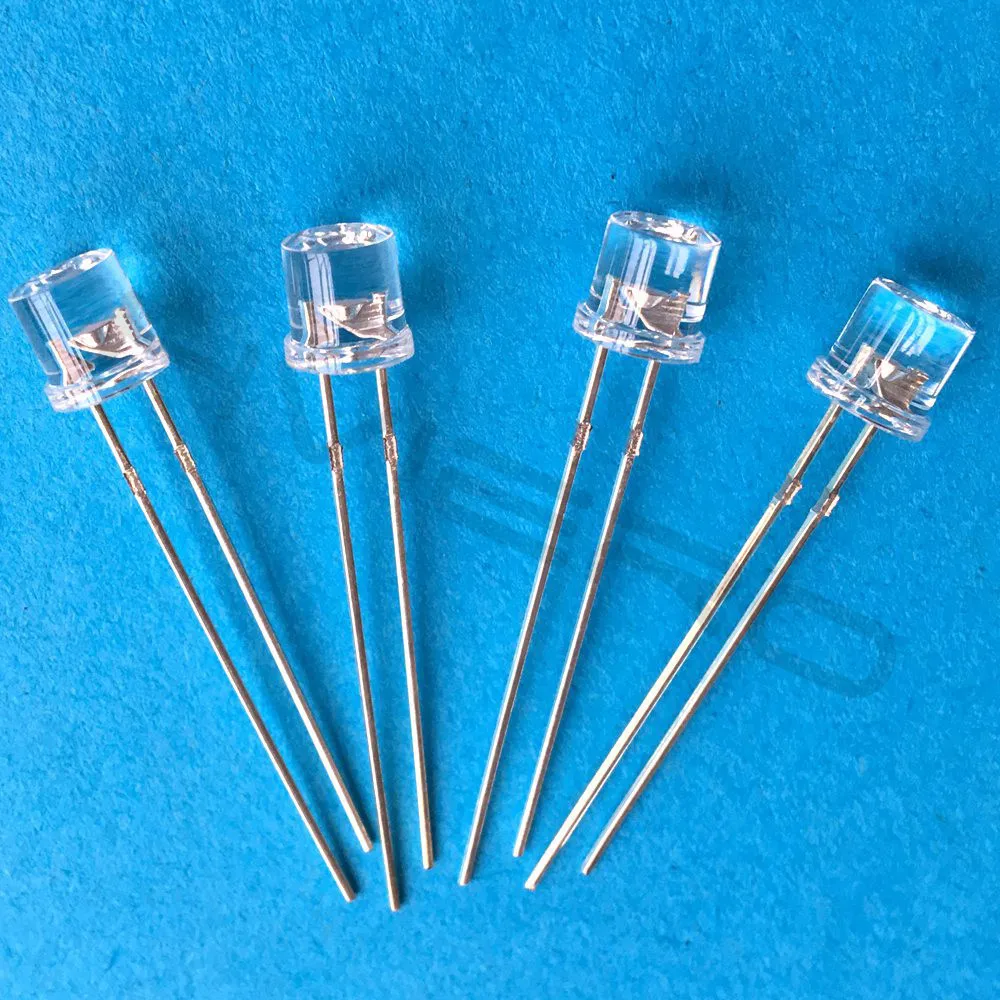 Hviero 5mm Flat top white Red Pink Yellow Blue Wide Angle Light lamp Diode LED ultra bright bulbs emitting diodes F5 5mm Lamp