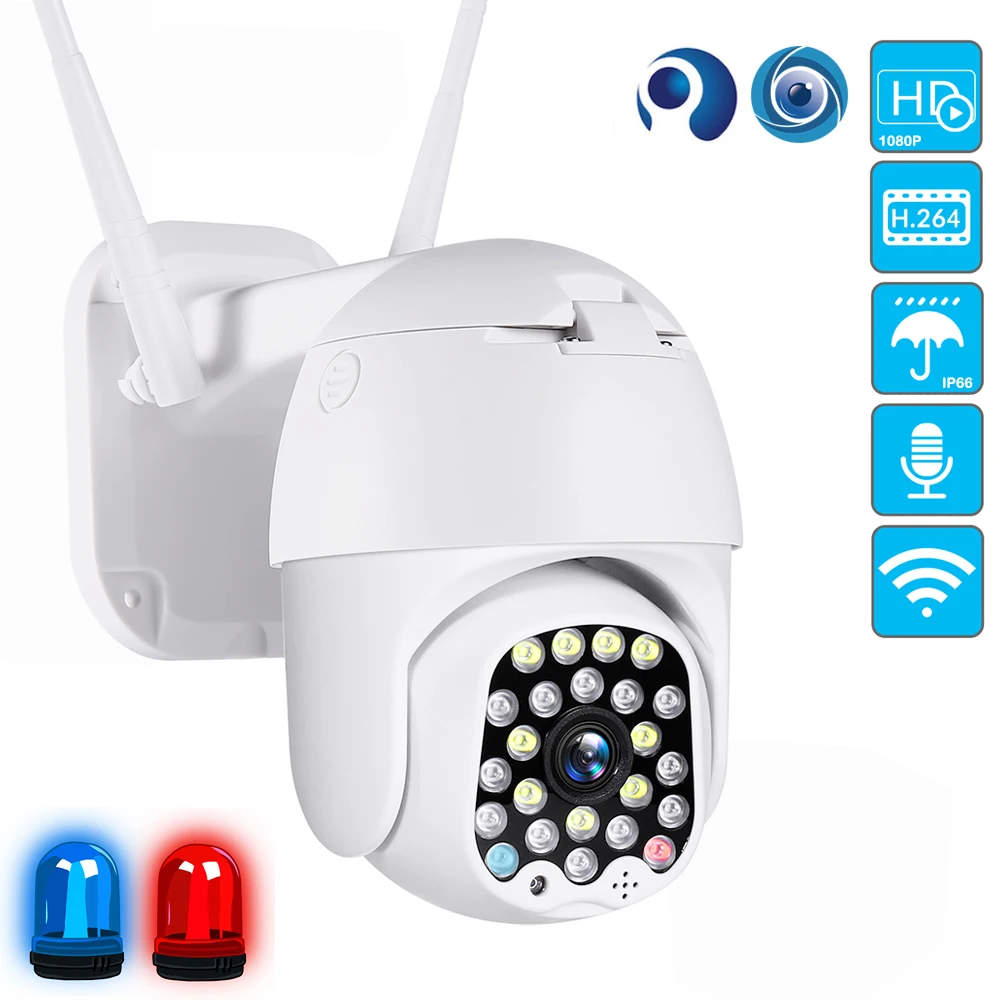Ycc365 Plus 1080 P скоростная купольная уличная WiFi беспроводная Pan Tilt ip-камера 2 способа