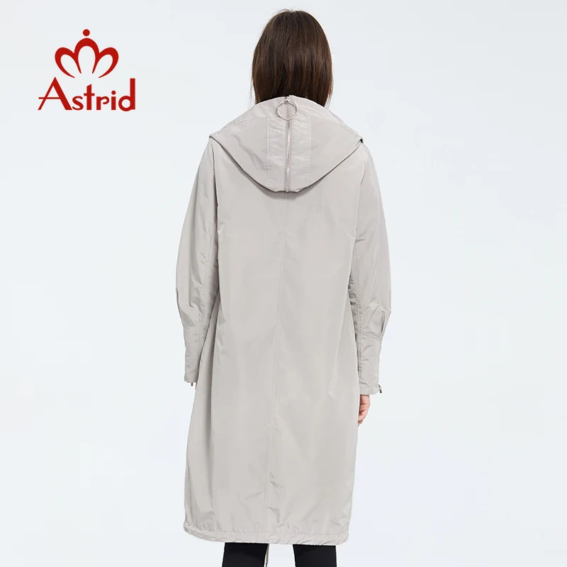 Astrid 2020 новый весенний модный длинный плащ с капюшоном высокое качество городская