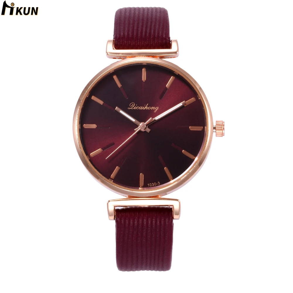 

2019 luxury Brand Creative Casual clock relogio feminino Women Quartz Watch zegarek damski ladies Leather Wristwatch Reloj-mujer