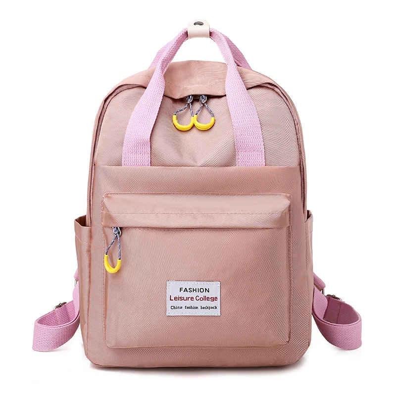 MoneRffi водонепроницаемый розовый рюкзак для ноутбука женский модный рюкзак для девочек 13 15,6 дюймов рюкзак для женщин и мужчин Ткань Оксфорд черный розовый - Цвет: pink C