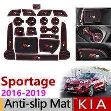 Противоскользящие резиновые ворота Слот коврик чашки коврики для KIA Sportage QL 4th Gen MK4 KX5 аксессуары наклейки для стайлинга автомобилей