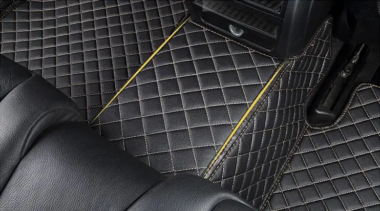 Кожаные автомобильные коврики для Tesla модель S Пользовательские Коврики для ног Автомобильные ковры автомобильные чехлы