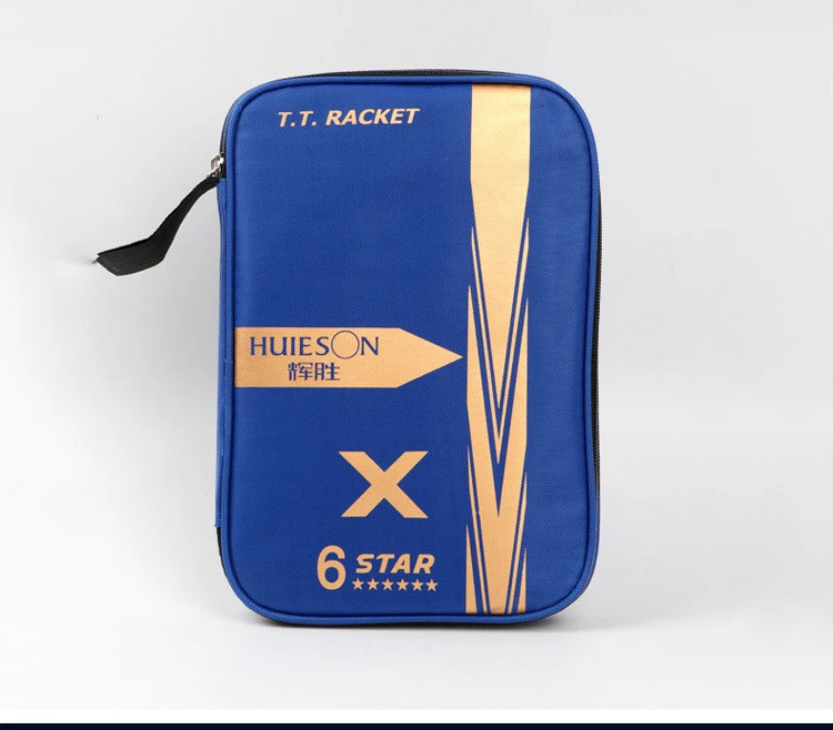 Huieson 2Pcs 6 Star Wenge Wood Carbon Fiber Table Tennis Rackets Set Powerful Ping Pong Bats with Big Bag (10)