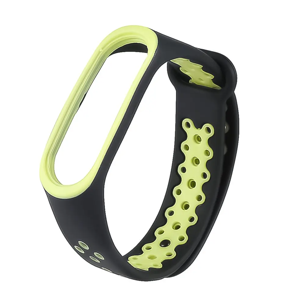Для Xiaomi Mi Band 4 сменный спортивный силиконовый ремешок браслет Модный двухцветный сменный ремешок