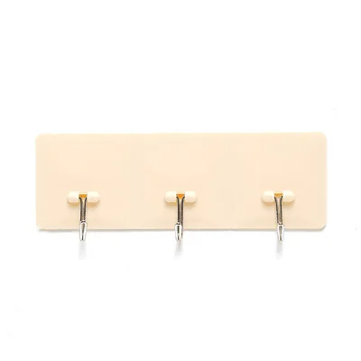 Yellow MeyJig Punch Free Wall-mount Key Holder Kitchen Gadgets Hooks For Bathroom Strong Tolerance Hooks For Viscose Key Hanger - Цвет: Yellow
