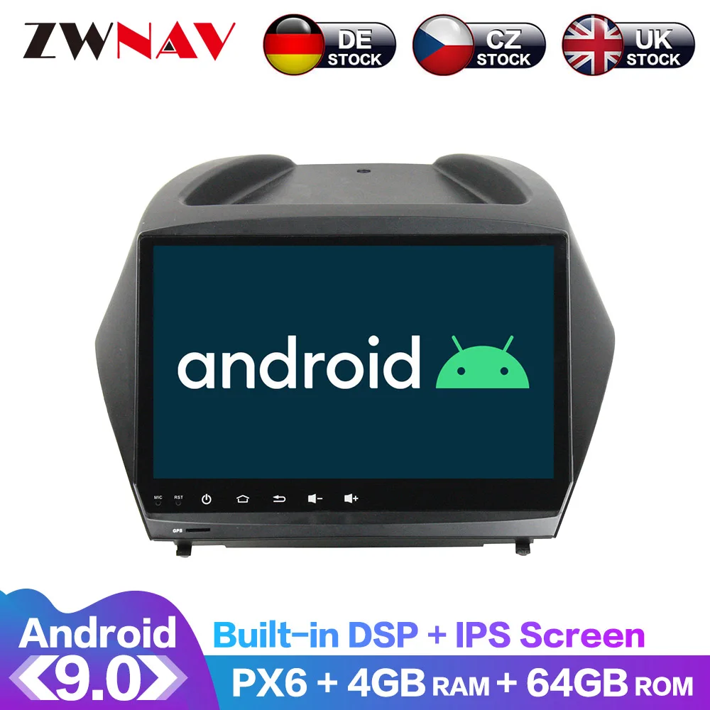 

Android 9.0 IPS Screen PX6 DSP For Hyundai IX35/Tucson 2009-2015 Car No DVD GPS Multimedia Player Head Unit Radio Audio Stereo