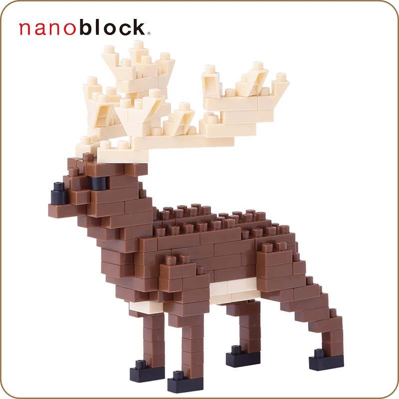 NANOBLOCK ирландский Лось мини кирпичи головоломки 140 штук отличный подарок NBC-187