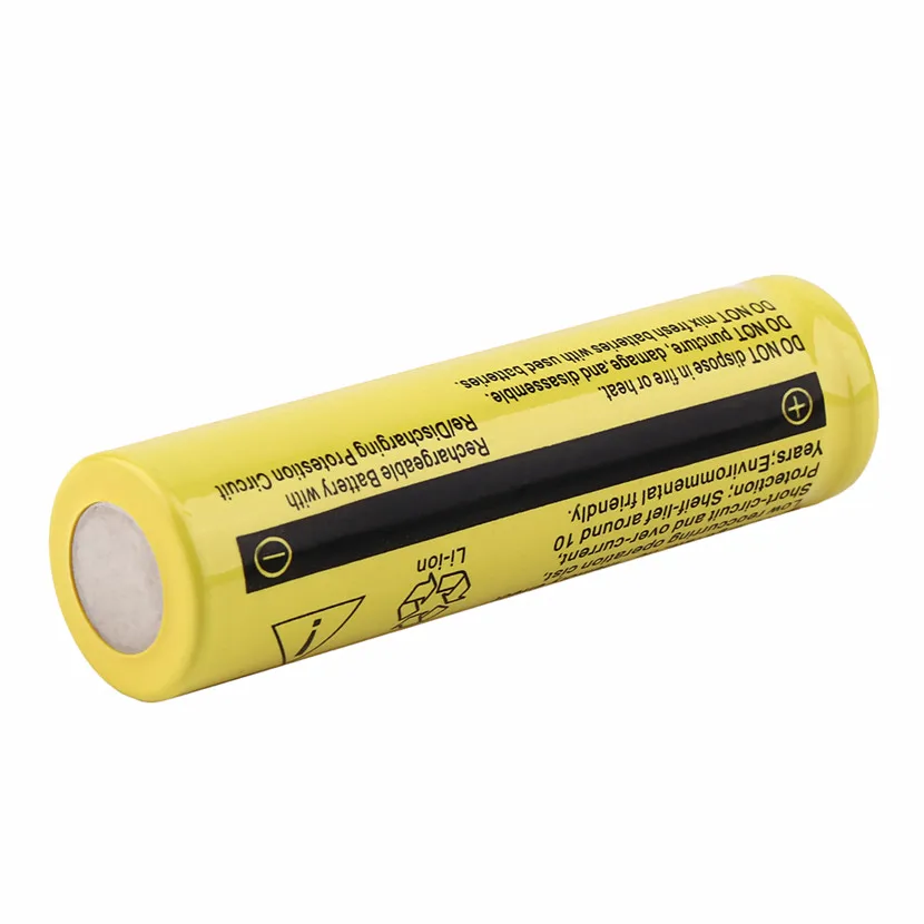 2Pcs/lot 3.7V 18650 Li-ion Rechargeable Battery For LED Flashlight Torchs Electronic Gadgets Li-ion 18650 Rechargeable Batteries
