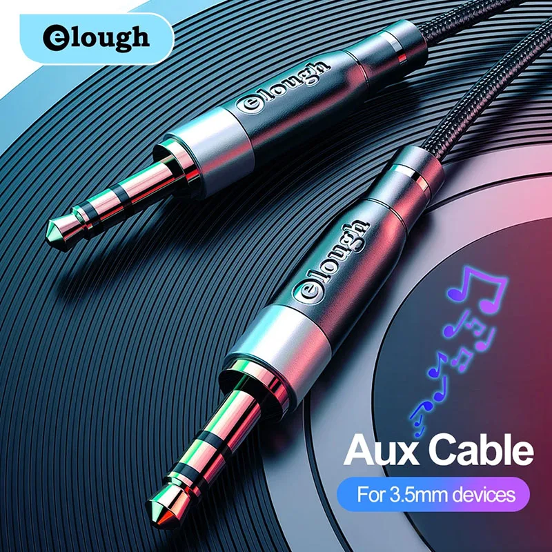 Elough 3.5mm Jack Audio Cable 3.5 mm Male to Aux For Samsung S10 Car Headphone Xiaomi Redmi 4x | Электроника