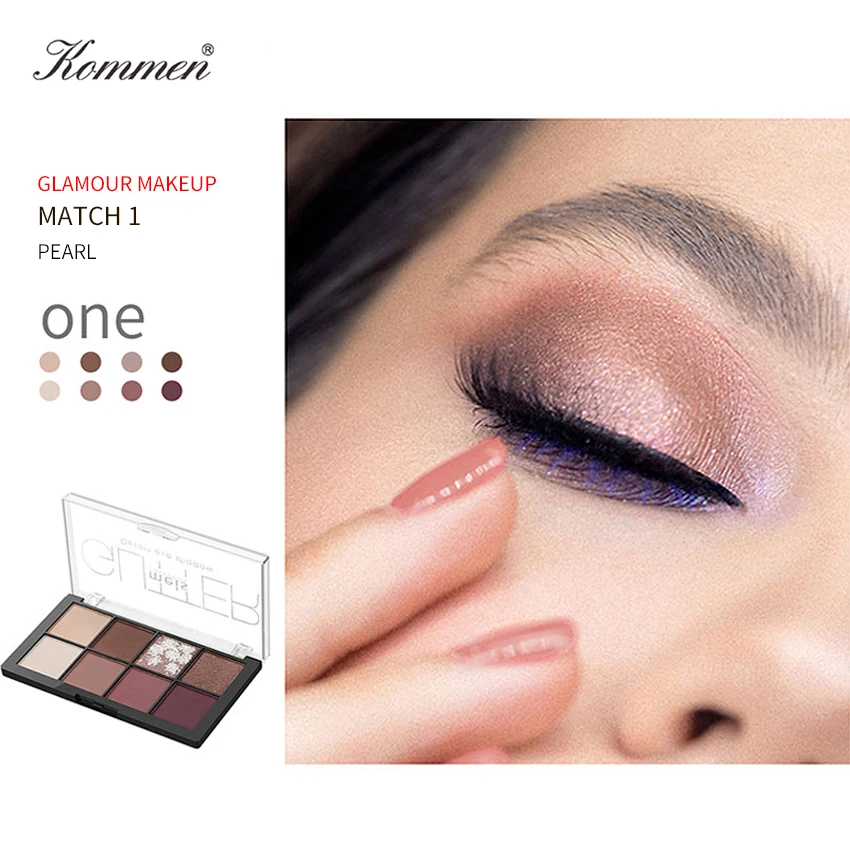 New Mode Eyeshadow Cosmetics 8 Colours Matte Oogschaduw Glitter Oogschaduw Makeup Metal Matter Longlasting Eyeshadow Palette