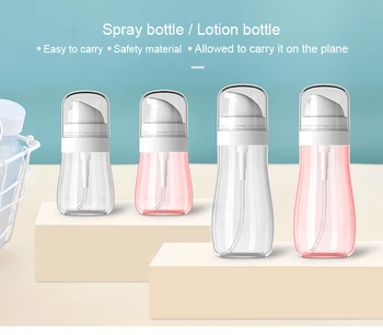 

Liquid Soap Foam Refillable Spray Bottles Foaming Bottle Jar Lotion Travel Clear Squeezed Hand Sanitizer Alcohol Dispenser Case