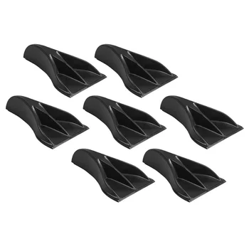 

7 Pcs Auto Parts Vortex Generator Flexible PP EVO-Style ROOF Shark Fins Spoiler Wing Kits High Quality And Durable
