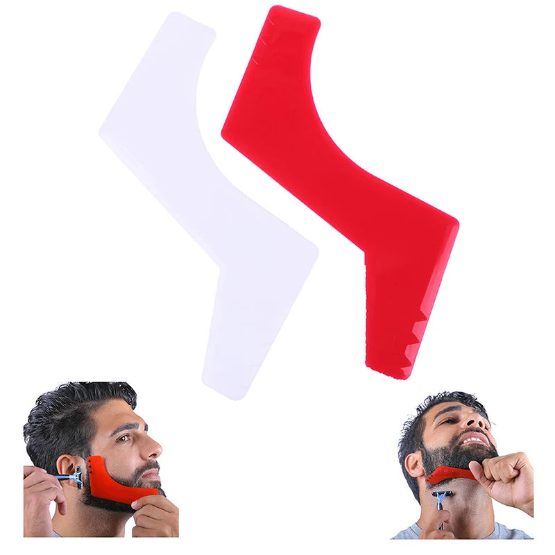 Hair Template Stencil Guide Neckline Men Beard Goatee Trimming Comb Shaping Tools