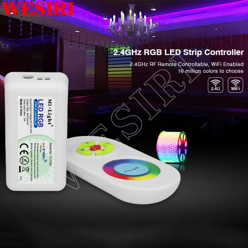 MiLight FUT020 FUT021 FUT022 DC12 24V 2 4 ГГц CCT приглушенная RGB Светодиодная лента контроллер с
