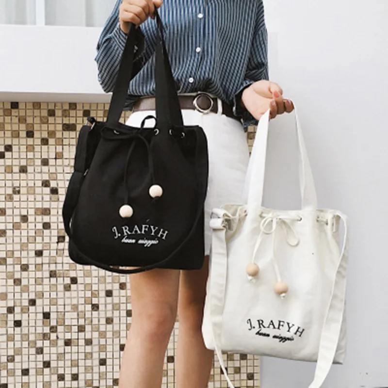 Прямая с фабрики, женская сумка, японская Корейская ручная работа, деревянная бусина на шнурке, обновленная Холщовая Сумка, женская сумка на плечо/Хан