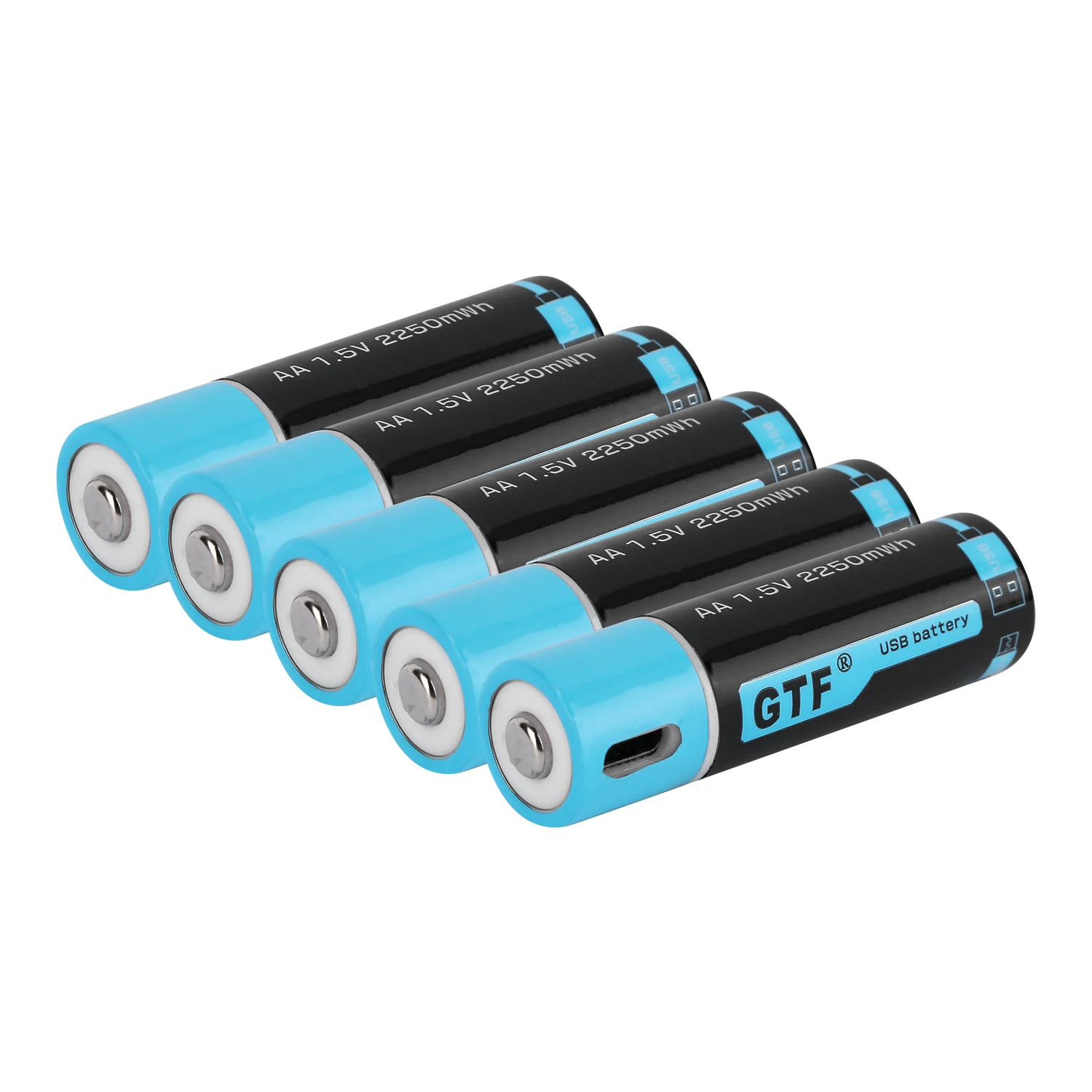 GTF1.5V USB AA литий-ионная батарея 2550mwh 1500mah емкость литий-полимерный USB Аккумуляторная Литиевая usb батарея USB кабель