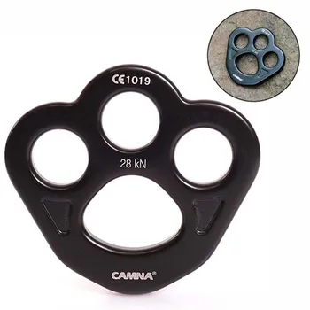 

1*Bear Paw Rigging 28kN Climbing Multi Rescue Plate Aerial Dance Anchor 4 Holes