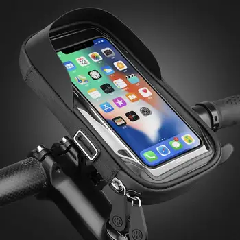 

Durable Bicycle Handlebar Smartphone TPU Bags Holder Bike Mobile Phone Navigator Rearview Mirror Case Cycling Accessories