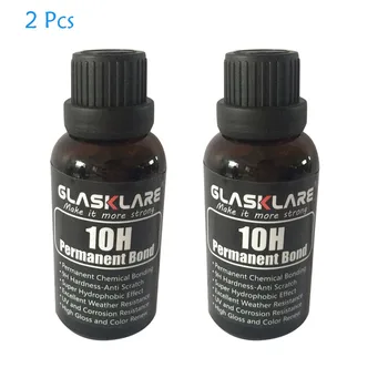 

2Pcs 10H Hardness Liquid Ceramic Coat Super Hydrophobic Glass Coating Car Polish Auto Detailing Glasscoat Car Polish