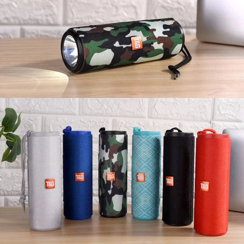 Портативный Bluetooth динамик мини Колонка водонепроницаемый уличный светодиодный фонарик сабвуфер беспроводной Loundpeaker Поддержка FM радио TF карта