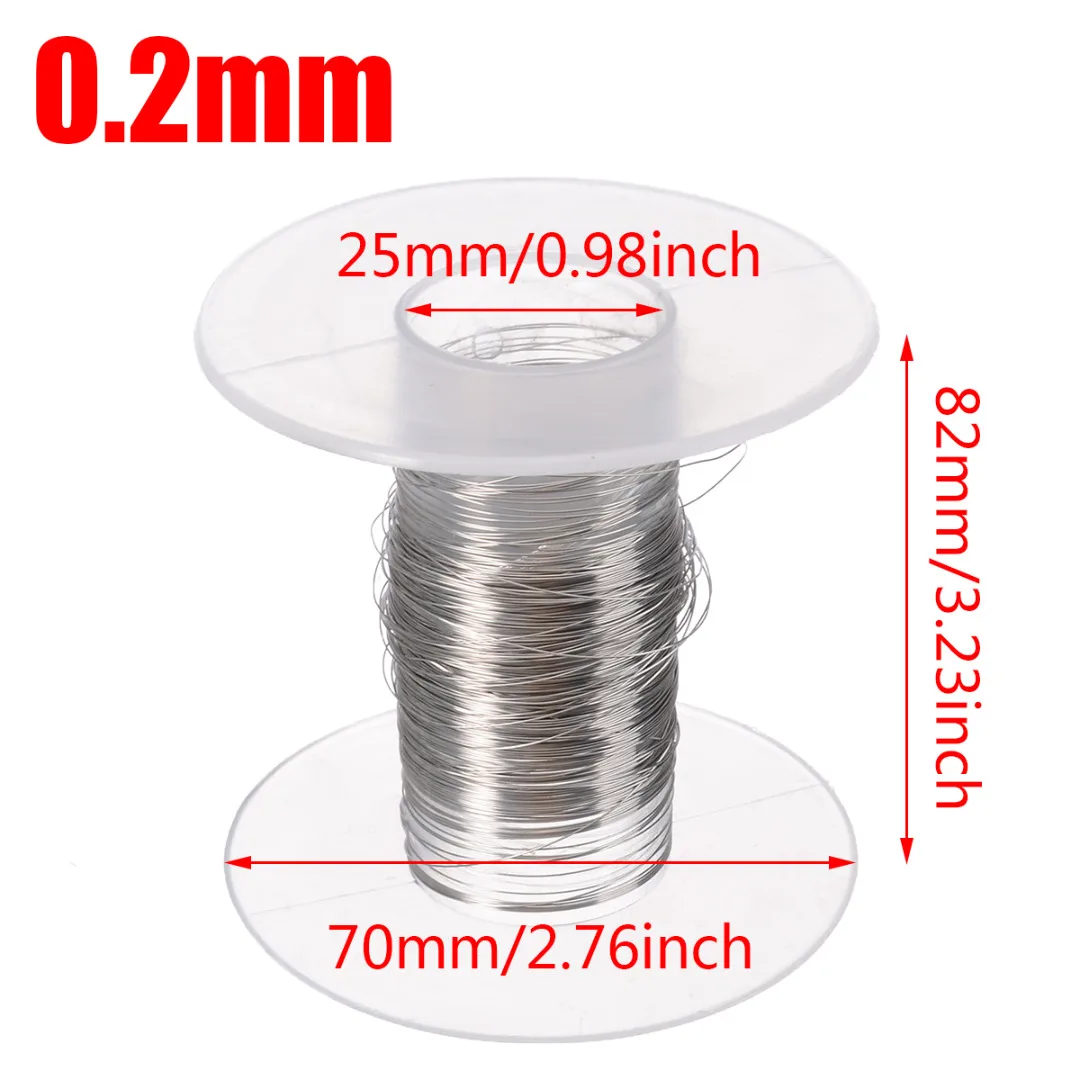 0.2mm - 0.6mm Stainless Steel Roll Wire 30M Single Bright Soft Wire Cable Rope Multi-Specification Available Mayitr