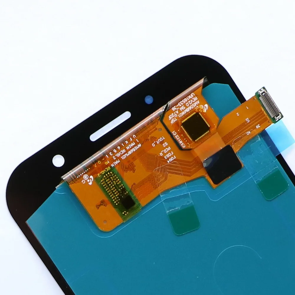 Супер AMOLED lcd A7 для Samsung Galaxy A7 A720 A720F Мобильный телефон lcd дисплей сенсорный экран сборка+ регулятор яркости