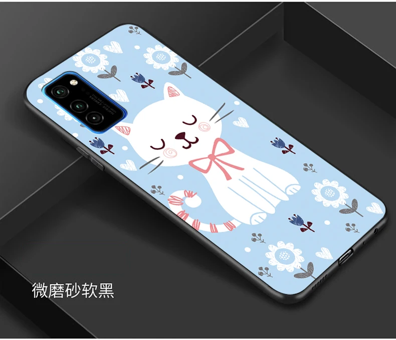 Чехол для huawei HONOR View 30 Honor V30 Pro, Мягкий ТПУ силиконовый Модный чехол для huawei Honor View 30 V30, задняя крышка для телефона