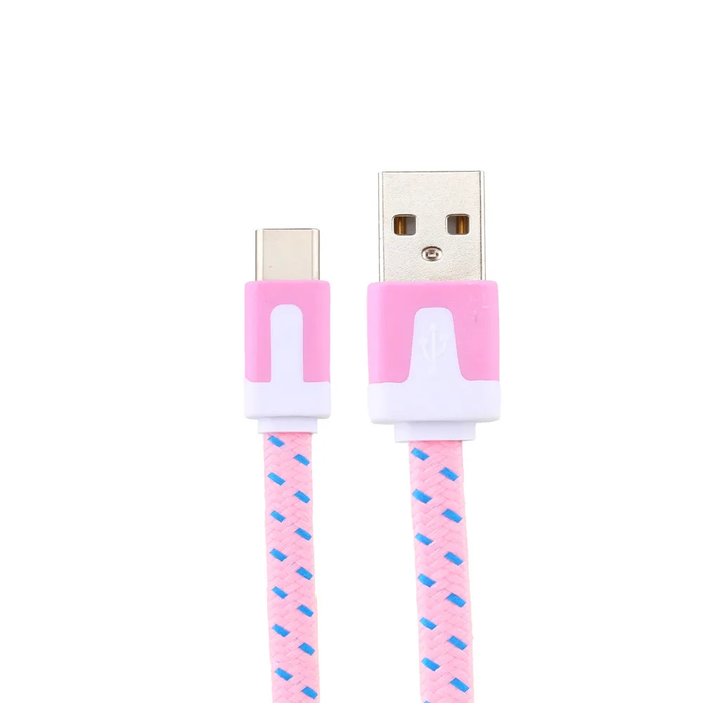 2M Usb Type-c Cable Fast Charging Braided Usb Cable For OnePlus 3T/ZTE Zmax Pro Z981/HTC Bolt Mobile Phone