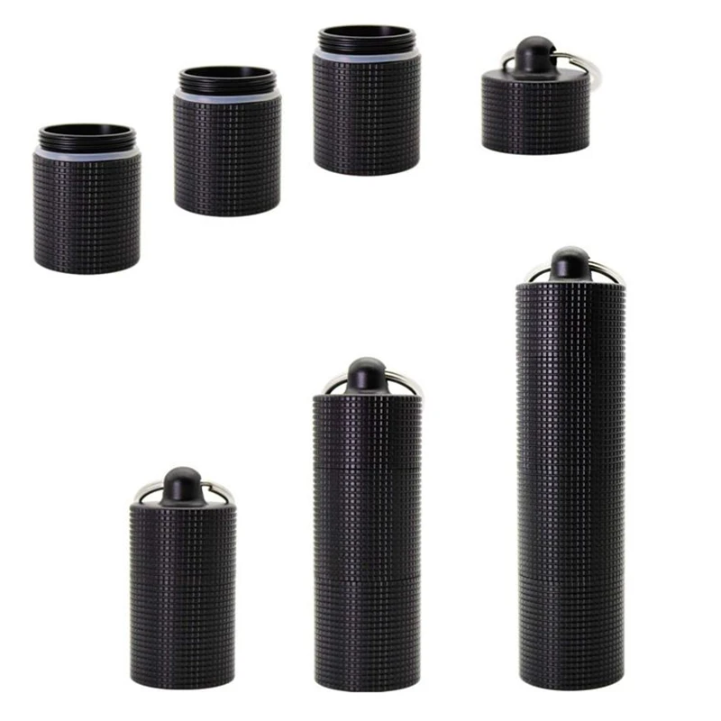 

Outdoor Portable Pill Box With Multi-cell Waterproof Seal Small Pill Bottle Mini Sub-package Moisture-proof Box