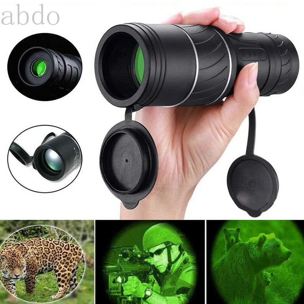 

Portable Telescope 40x60 Military HD Professional Monocular Zoom Binoculars Night Hunting Optic Scope Big Vision Telescopio