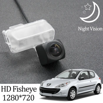 

Owtosin HD 1280*720 Fisheye Rear View Camera For Peugeot 206 hatchback/206 CC/206 SW/206 sedan Car Reverse Parking Accessories