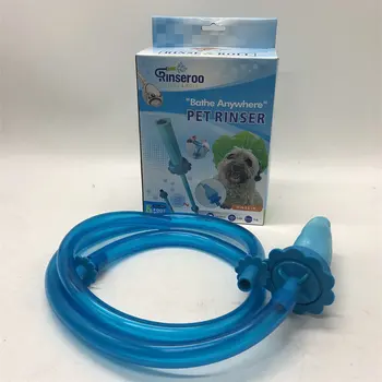 

Pet Shower Hose Household Versatile Daily Use Transparent Blue High Quality PVC Material Bathroom Shower Rinser Hose Drain Pipe