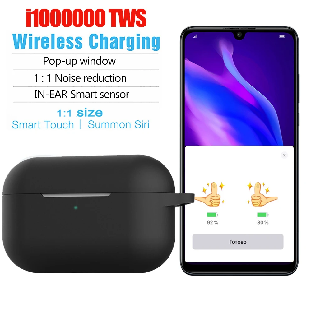 

New i100000 TWS wireless bluetooth earphones headphones touch control headset smart Pk i12 i60 i200 i500 i1000 i9000 i80 i40 i30
