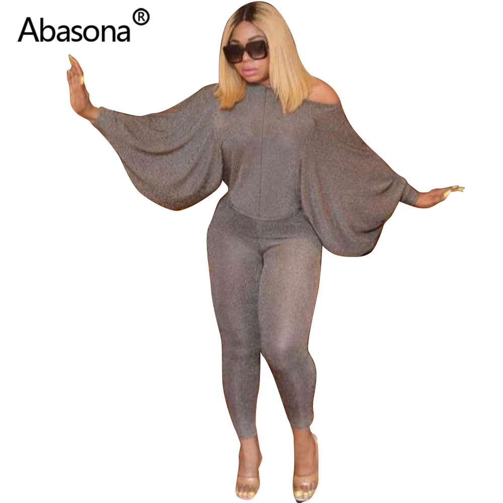 Abasona, длинный рукав, пэтчворк, сексуальный, Осень-зима, спортивный костюм, женский комплект, наряд, модный, два предмета, костюмы, повседневные Комбинезоны, комбинезоны