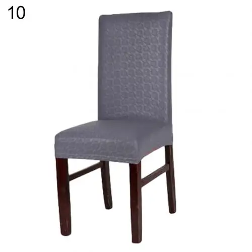 10 Стул с покрытием из искусственной кожи чехол Slipcover водонепроницаемый маслостойкий стрейч сиденье подушки 11 цветов - Цвет: 10