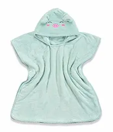 GREEN PIG Милый детский банный халат с капюшоном в форме животного, банное полотенце, детское Флисовое одеяло для новорожденных - Цвет: GREEN PIG