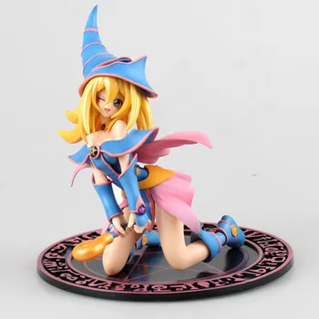 

7.87" Anime Yu-Gi-Oh! Sexy Black Magician Girl Yugi Muto's servant Mana GK Box Action Figure Collectible Model Toy Y39 20cm