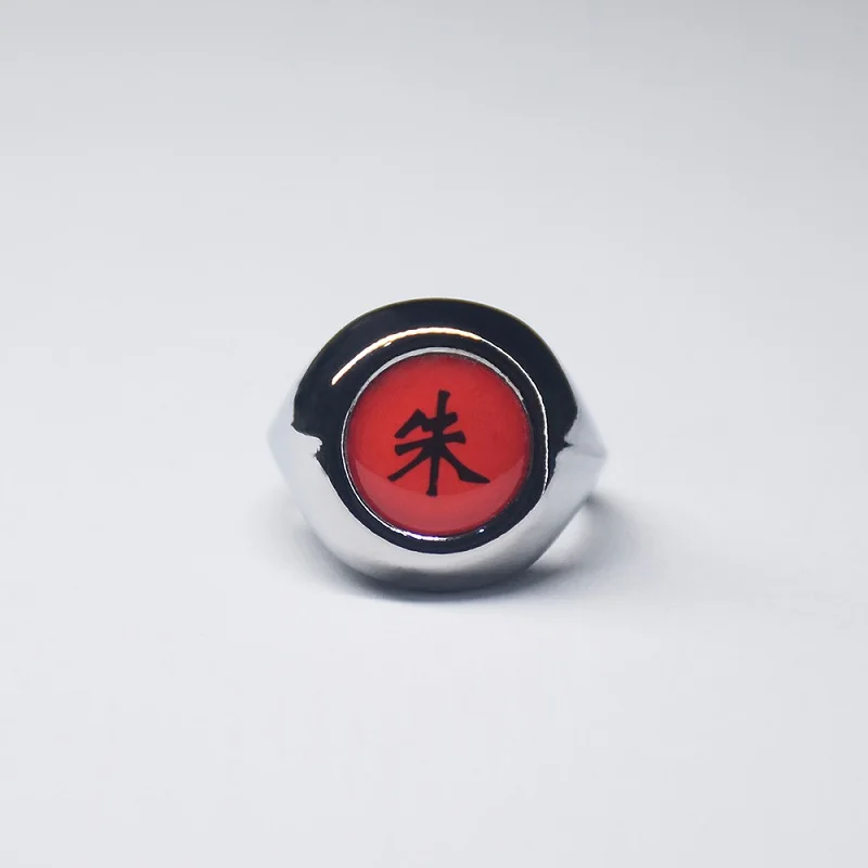 Кольцо для косплея аниме Akatsuki Itachi металлический палец взрослых ниндзя реквизит