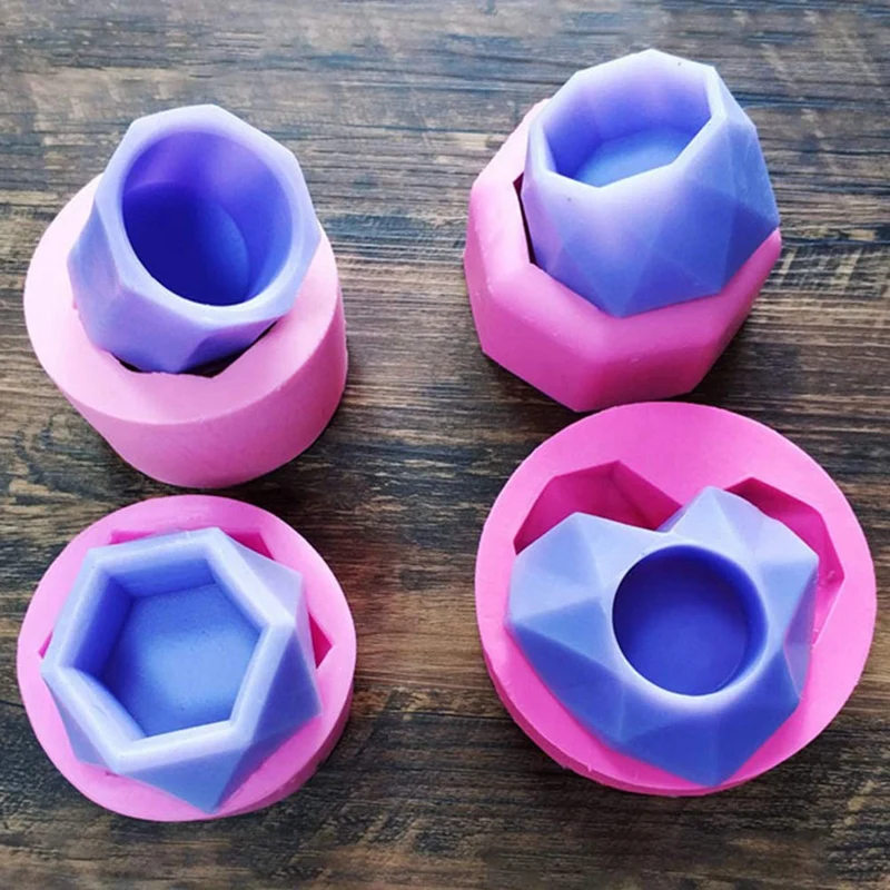 1 PC Heart Flower Pot Silicone Mold- Succulent Plant Vase Gypsum Cement Molds Concrete Clay Mould, Ashtray Resin Moulds, Candle