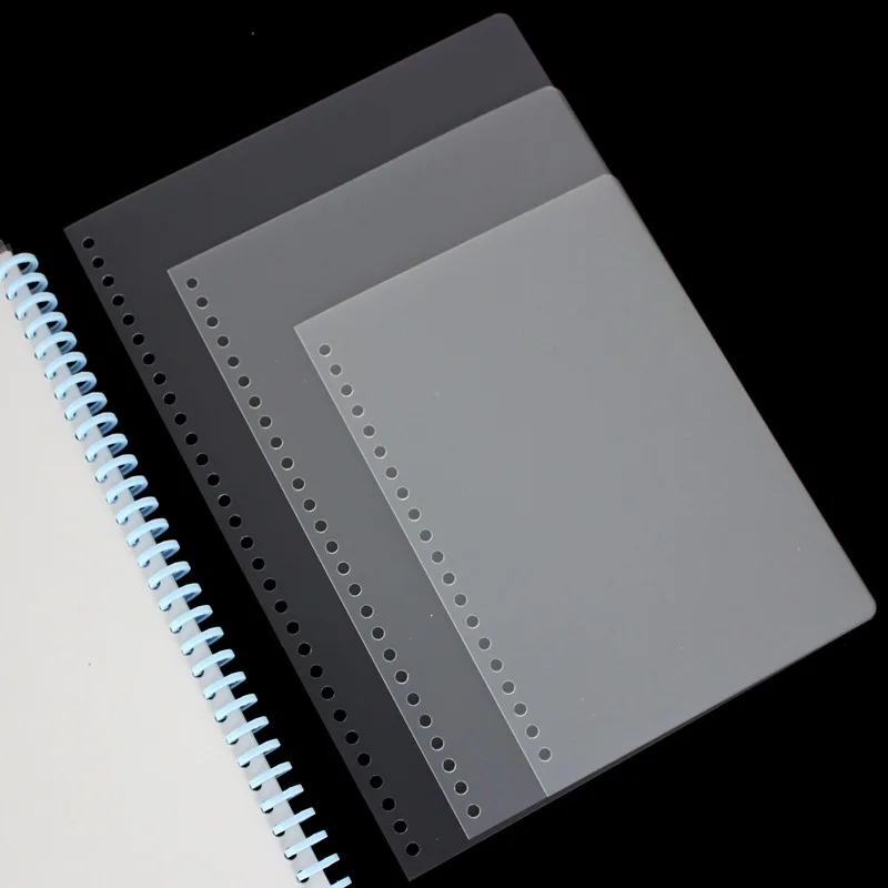 A4 30-hole Binding Loose-leaf Cover 20-hole PP Matte Sheet 26-hole Film Discbound Cover Book Roller Transparent Book book binding supplies,plastic book cover