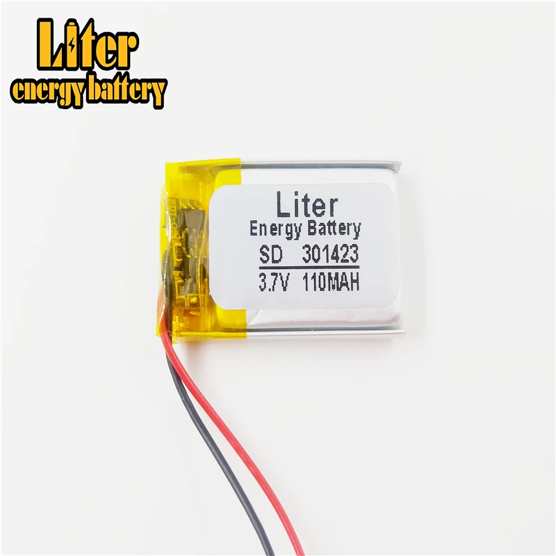 3 7 V 110mAH 301423 PLIB Полимерный литий-ионный/литий-ионный аккумулятор для GPS mp3 mp4 mp5 dvd