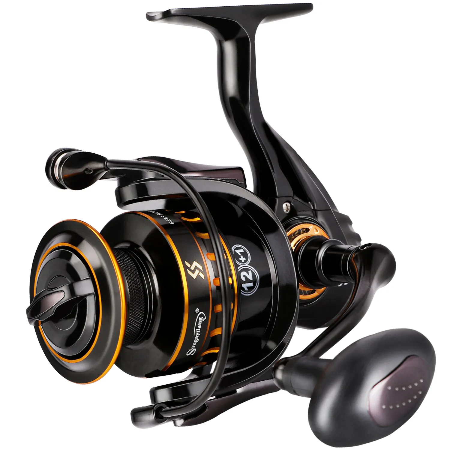 Sougayilang New Spinning Fishing Reels 5.2:1 Gear Ratio 12+1BB Saltwa