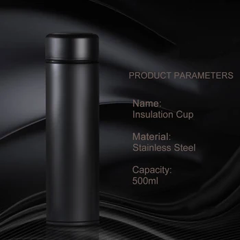 

New Stainless Steel Water Bottle 500ml Vacuum Insulated Water Bottle Keeps Cold Hot for 24 hours Portable Drink Water Bottle