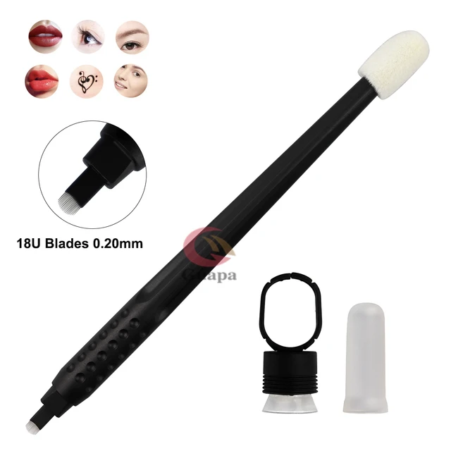 50PCS New design U18 Makeup Tools Disposable pen Microblading Tools Permanent Make Up Eyebrow Tattoo Hair