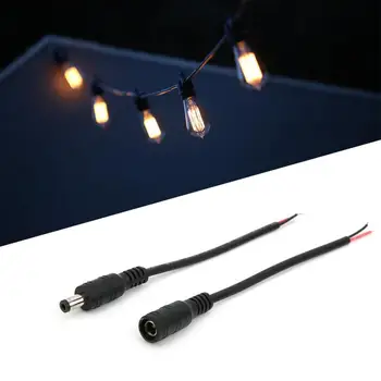 

50 Pairs Female/Male Cable Power Plug Connector with Lock for LED Outdoor Lighting 5.5mmx2.1mm